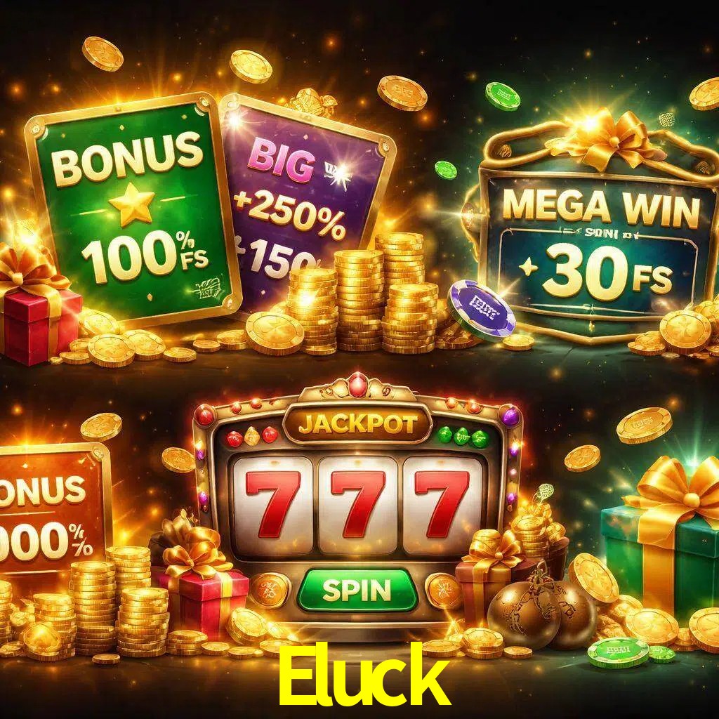Tipos de bonos Eluck incluyendo recompensas de bienvenida y promociones continuas